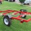 8x4ft High Quality Red Power Coated Foldable Utility Trailer