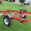 8x4ft High Quality Red Power Coated Foldable Utility Trailer