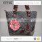Reusable Long handle fashion canvas shopping bag