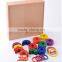 Preschool gift children's learning toys wooden froebel Gabe 9 education product Curvilinear Ring