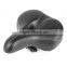 Slip-resistant Bicycle Saddle MTB Bicycle Parts Comfortable Soft Leather Cushion Mat Round Seat Design
