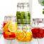 Glass juice jar glass food jar glass fruit jar glass honey jar