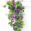 Artificial rattan plant, plastic hanging plant,silk fake flowers ivy plant