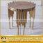 Italy round coffee table with MDF pu cover top hotel furniture