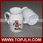custom logo printing white sublimation ceramic tea mug for transfer printing