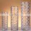 Straight Hape Glass Vase with Weave for Decoration&Gift