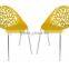 2015 design--- chinese style plastic chairs with metal legs , Cadeira