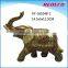 Large gold polyresin elephant statue