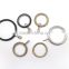 Window Plastic Curtain Rod Rings Inside Diameter 34mm & Inside Diameter 26mm with Eyelet Black Plastic