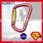 D Type Quicklock Mountain Climbing Aluminum Carabiner With Twist Lock