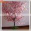 Factory price artificial pink cherry tree in wedding park plastic silk cherry plant artificial cherry