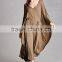 new design ladies suit One Piece 95% rayon, 5% spandex Self-tie Waist Dolman Cocoon custom made Wide Leg ladies jumpsuit