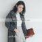 2016 high quality women winter plaid woolen coats for ladies ladies long coat design