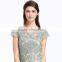2017 Latest Design Photo For Lady Midi Embroidered Dress