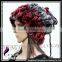 CX-C-68D Ladies Knitted Winter Neck Warmer/ Fashion Rex Rabbit Fur Hat