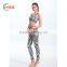 HSZ-017 Yoga Suits Top + Pants Sets Women's Yoga Fitness Wear Sexy Fancy Bra Panty Set Running Sports Mature Women Legging