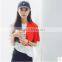 Women's College in the Summer of Wind Loose Color Matching Small Round Collar T-shirt Female Cotton Short Sleeve Blouse