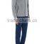 light grey tech-jersey zip-front Damenn hoodie styled with black tech-fabric trim