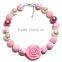Children girls bubblegum chunky statement necklaces M5060704