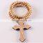 Fashion Wooden Beads Cross Necklace Men Women Ladies