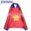 Wholesale cheap hot selling satin herokids capes with mask