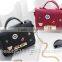 Shape Women Bag Leather Handbag With Rotating Lock Shoulder Bag HB5401