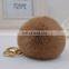 China Supplier Factory wholesale Genuine Rex Rabbit Fur Colorful Pompom Keychain