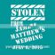 Stolen From Wedding Custom Canvas Shopping Tote Bags Wedding favors Gift Bag