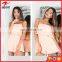 Wholesale New Arrival Woman Sleeveless Rayon Fabric Summer Fashion Playsuits 2017