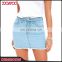 Wholesale Latest Korean Designer Tight Short Jean Skirt School Girl Denim Micro Mini Skirt