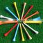 70mm 2 3/4 inch cheap wooden golf tees in various colors