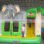 Palm tree with Elephant Cartoon Commercial Inflatable Bouncer Combo for Kids On Sale