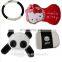 Panda Car Seat Pillow,cushion Car Custom Stuffed Plush Toy Panda Pillow With Round Shapevibrating Car Seat Cushions