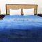 Indian Handmade 100% Cotton King Size Blue Bedspread Hand Block Bed Sheet Wall Hanging