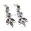 Amethyst silver earrings Silver hot earring us silver earrings us jewelry