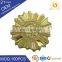 OEM cheap promotion various style brass color custom metal triumph badge