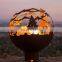  best seller antique metal deer pattern globe fire pit