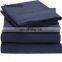 hospital softextile microfiber fabric 4-Piece Cotton Plain Bed Sheet Set bed set
