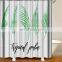 i@home mildew resistant leaves custom wholesale shower curtain waterproof polyester