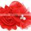 Infant  Head accessories Baby Pink And Red Laces Hair Band Newborn Headband Valentine's day
