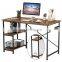 Home furniture simple office computer table desk with book shelf modern wood kids writing pc desk