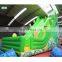 Commercial green double slide inflatable water slide