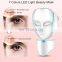 Multi-color golden neck care led face masks for beauty