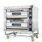 Stainless steel bakery equipment 2 decks 4 trays electrical oven for bread cake pizza