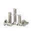 Hexagon socket screw with flat head