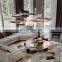 Living room lamp post modern minimalist hall dining room lamp Nordic minimalist design light luxury double chandelier