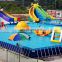 Outdoor Metal Frame Water Park 0.9mm PVC Inflatable Above Ground Metal Frame Swimming Pool Cheap Price Rental For Sale