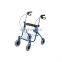 Rehabilitation medical walking aids portable lightweight rollator walker with PU seat