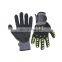 HANDLANDY Working black nitrile Gloves nitrile coated gloves dipping machine gloves work safety HDD1099