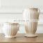 Nordic Double Handle White Creative Shape Porcelain Ceramic Home Flower Vase For Decoration